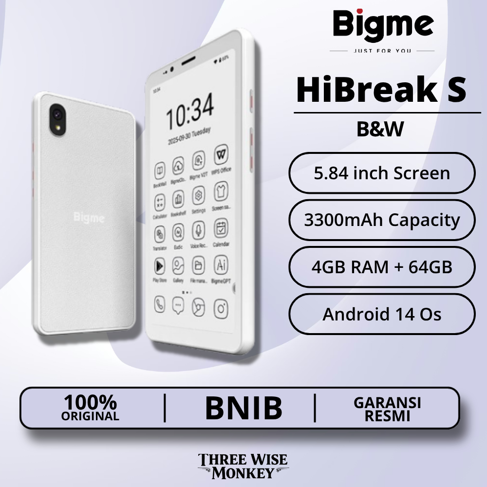 Bigme HiBreak S Color E-Book Reader Android 14 E Ink ePaper Ebook E book