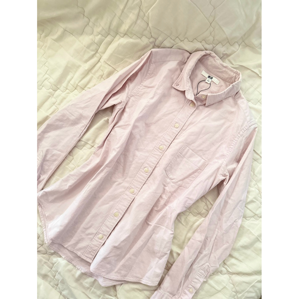 UNIQLO KEMEJA SOFT PINK