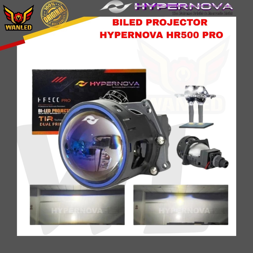 PROJECTOR BILED ORGINIAL HYPERNOVA HR500 PRO 70W-80W TIR TECHNOLOGY 3 INCH BLUE LENS PREMIUM BILED P