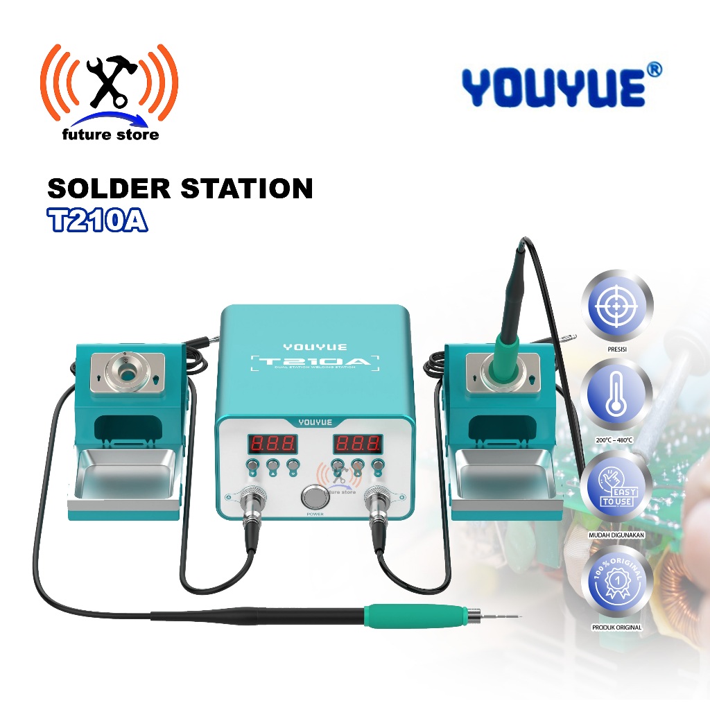 YOUYUE T210A SOLDERING STATION DIGITAL STABIL - SOLDER STATION YOUYUE T210A ORIGINAL - STATION SOLDE