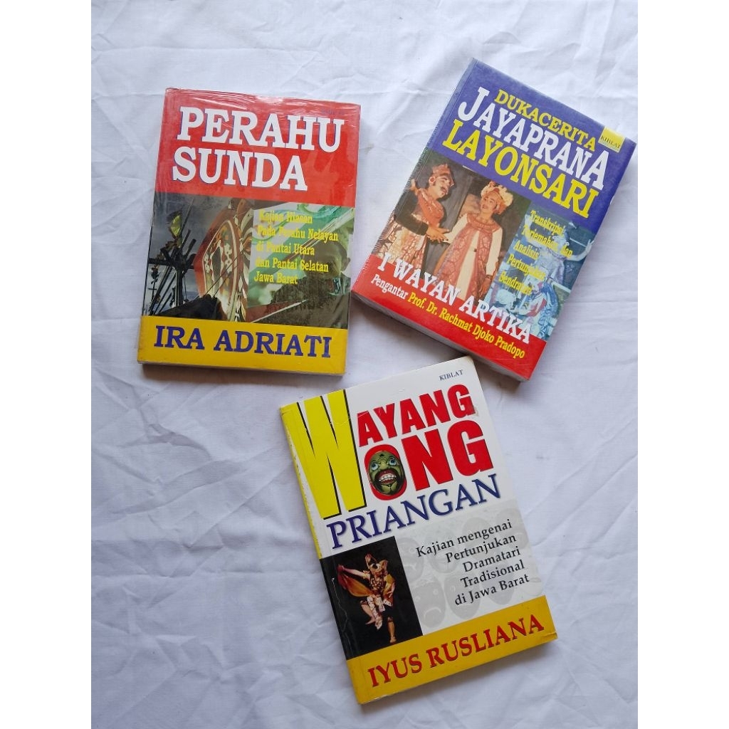 BUKU WAYANG WONG PRIANGAN / JAYA PRANA LAYONSARI / PERAHU SUNDA // PAKET 3BUKU