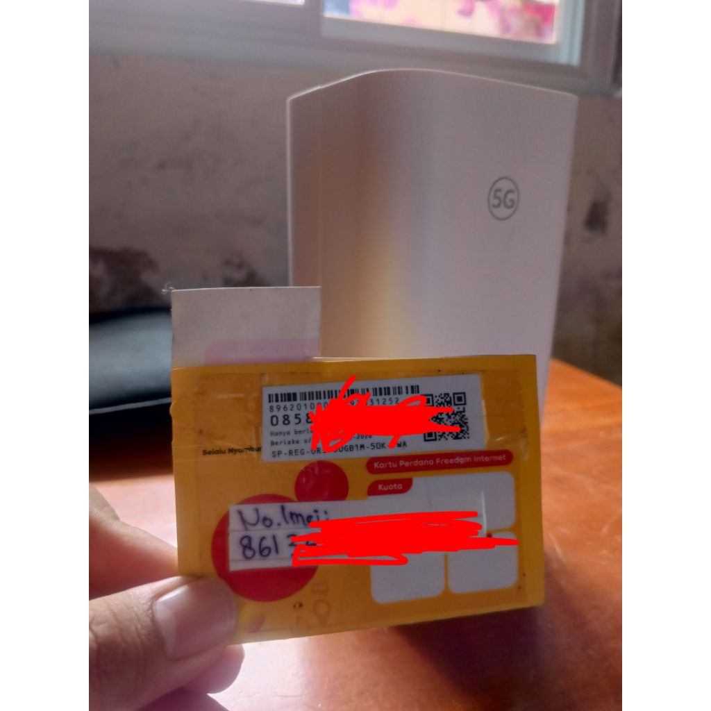 kartu sim card Indosat hifi sudah regis