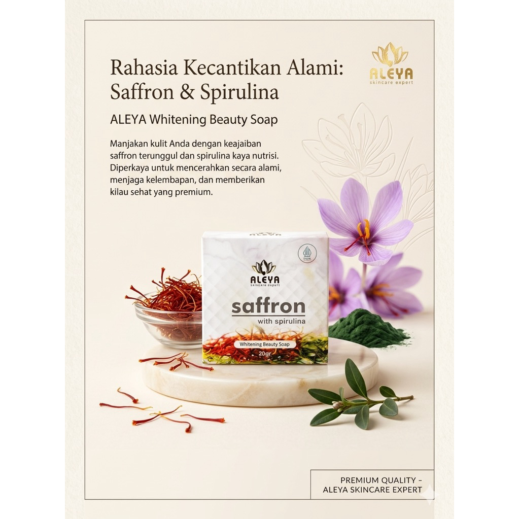 Sabun Saffron Pemutih Wajah Pemutih Kulit Wajah Sabun Muka Sabun Walet Pemutih Kulit Sabun Pemutih