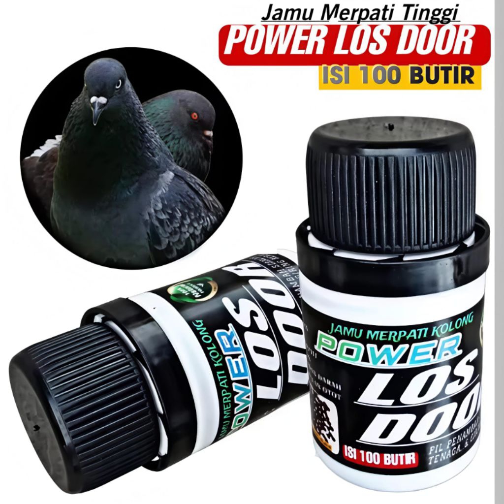 POWER LOS DOOR JAMU MERPATI KOLONG 100 PIL extra power doping merpati setut dor giring keket keras