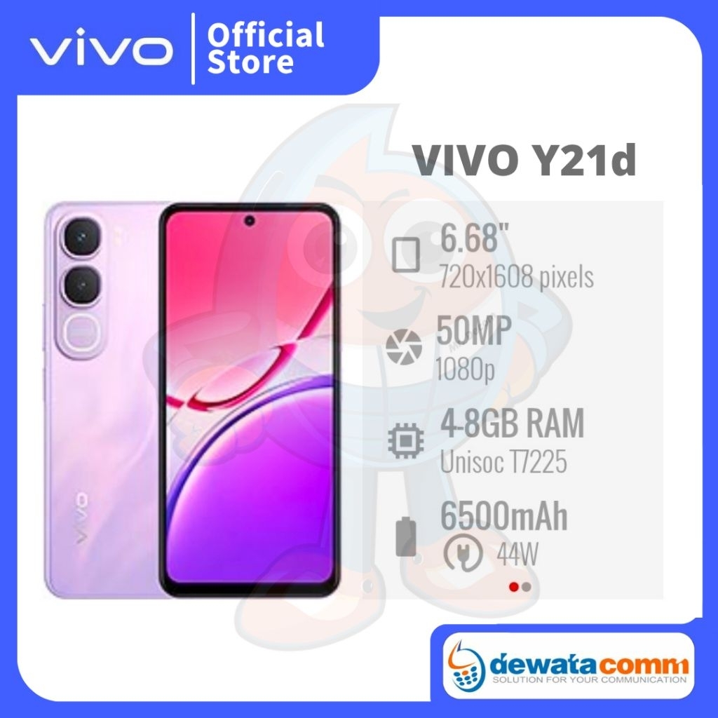 HANDPHONE VIVO Y21d GARANSI RESMI