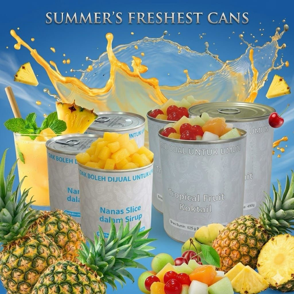 Nanas Kaleng Manis Lampung A 2.5 825 gr