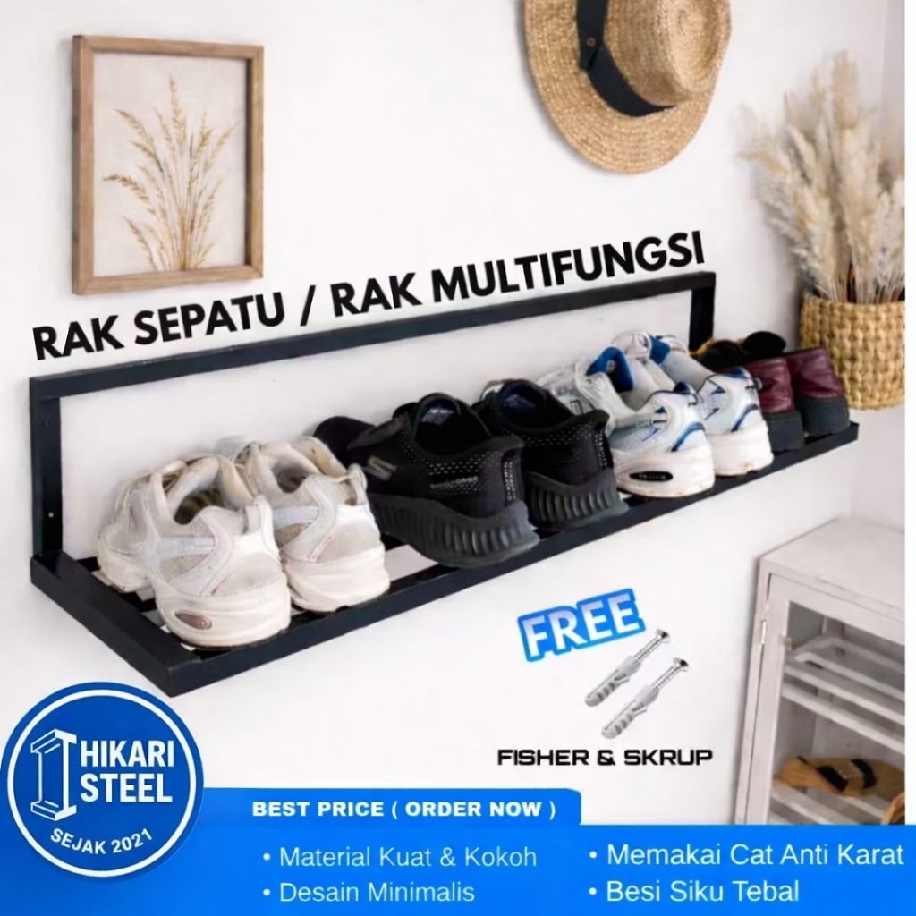 Rak gantung rak tempel rak gantung sepatu serbaguna rak serbaguna minimalis