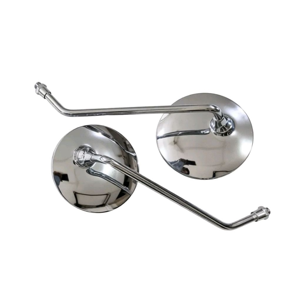 SEPASANG SPION MOTOR YAMAHA FINO FINO KARBU FINO LAMA FINO FI 115 FINO FI 125  TANGKAI PANJANG KROM