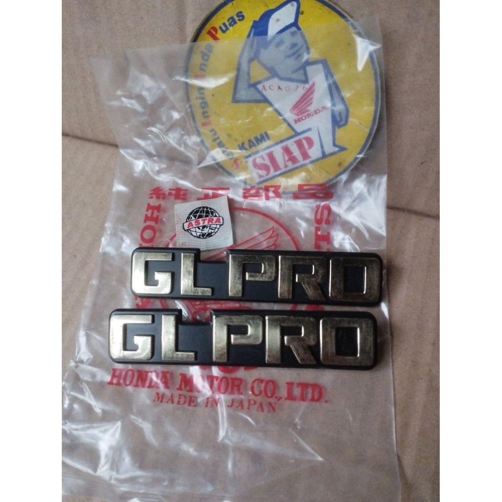 emblem logo tutup cover box aki accu honda gl pro glpro neotech series platina cdi original tanpa ke