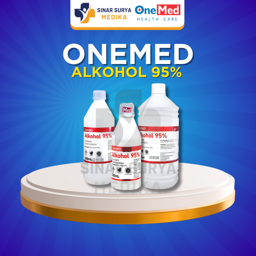 Onemed - Alkohol 95% 1 liter / Alkohol Onemed 95% 1 Liter / Alkohol 1 Liter 95%