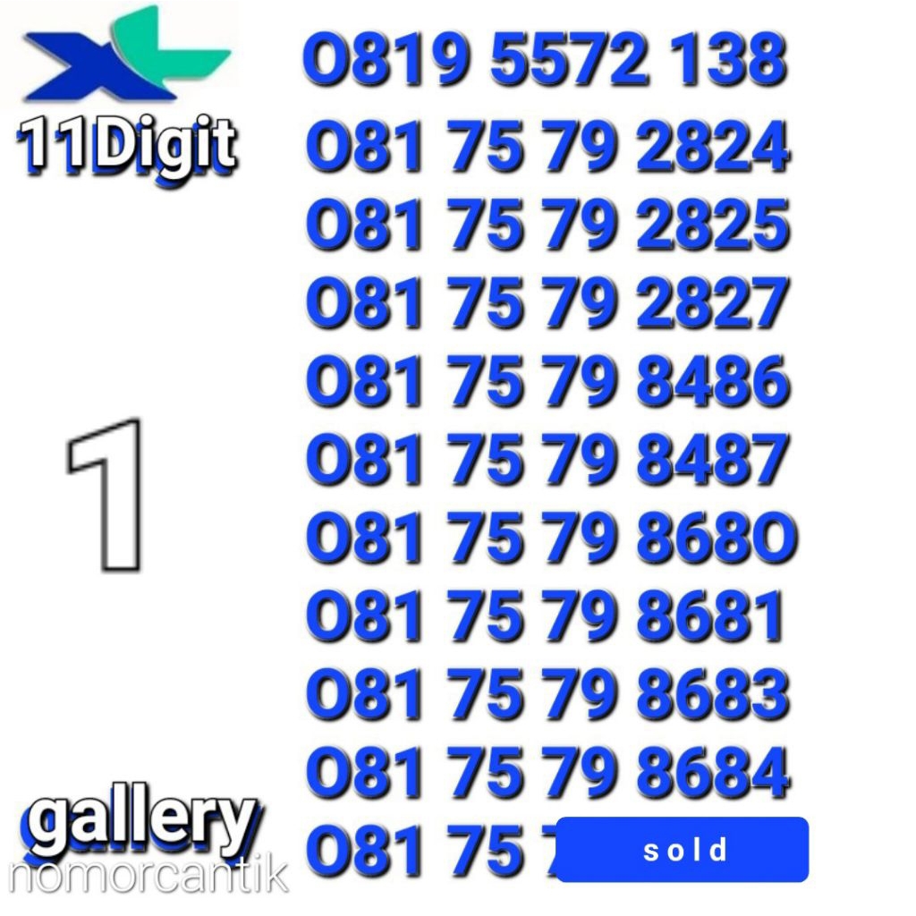 NOMOR XL 11DIGIT - XL NOMOR 11ANGKA..