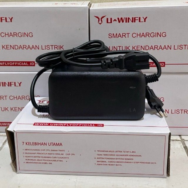 Charger Sepeda Listrik ORIGINAL U WINFLY 48v 12ah DF7 D7D R8s D60 D70 D75 M60 RF7 RF6 DF5 UNITED EXO