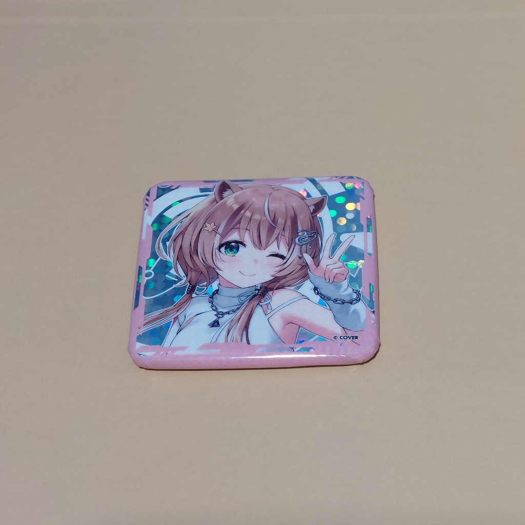 Hololive SUPER EXPO 2026: Hologram Square Pin Badge Hololive Indonesia - Ayunda Risu