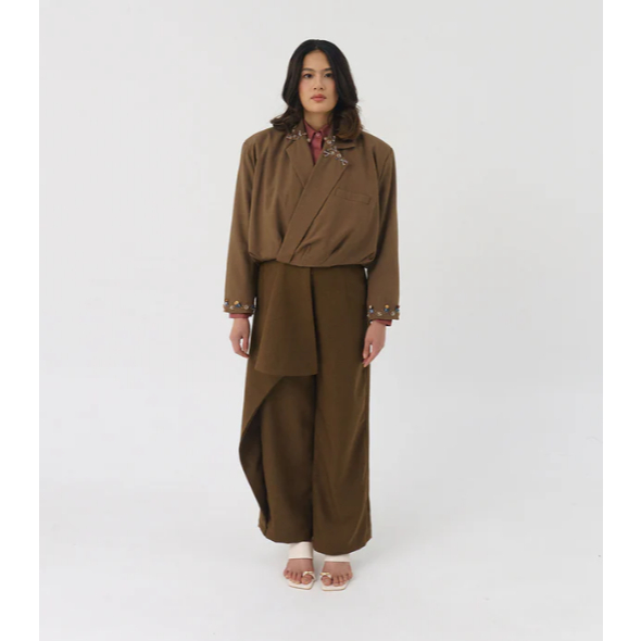 Jenna Kaia blazer brown vahya