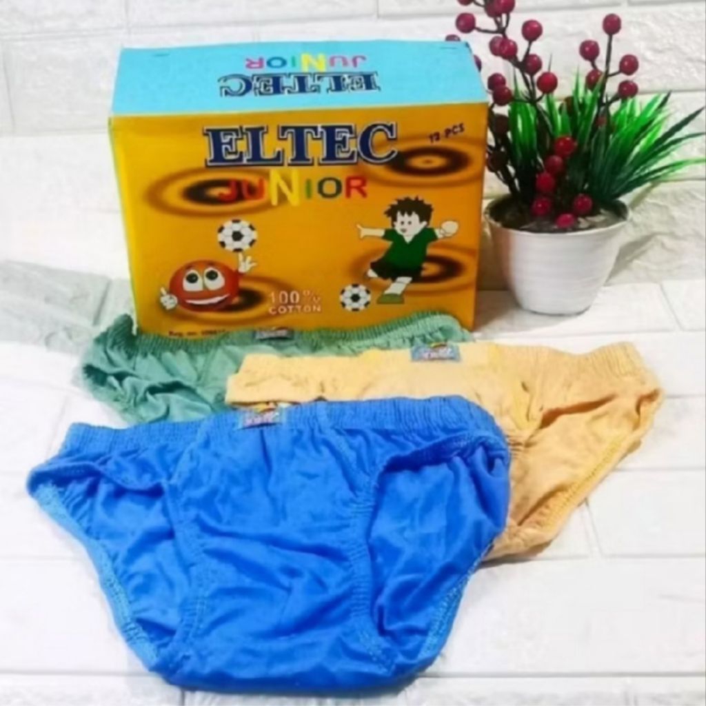 Celana Dalam Anak Anak Cowok Merk Eltec Junior (Isi 3 Pcs) 26 28 30