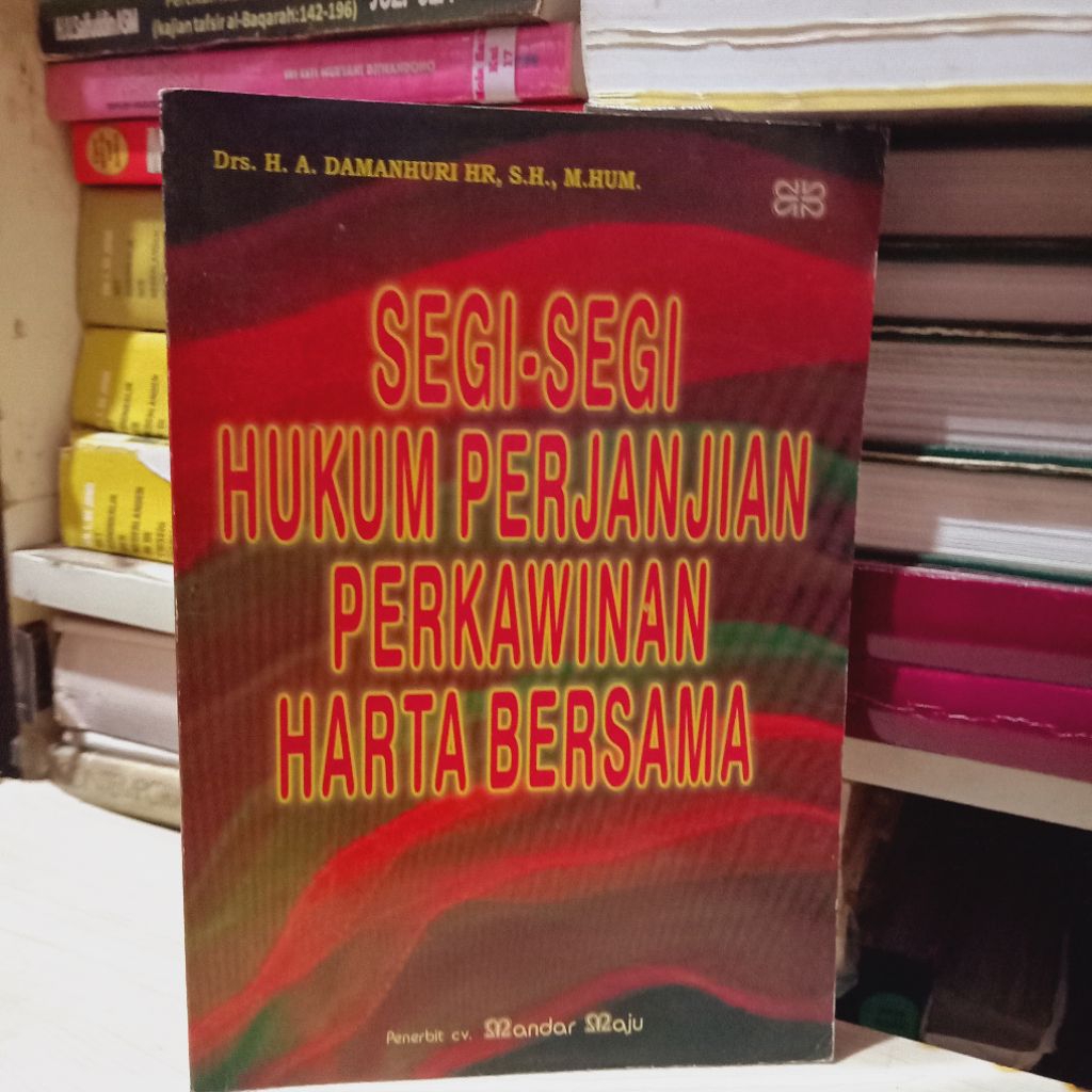 buku segi segi hukum perjanjian perkawinan harta bersama#rak hitam