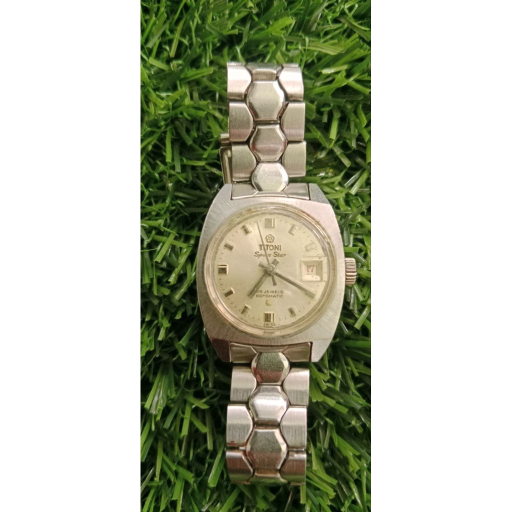jam tangan titoni space star 25 jewels otomatic wanita original