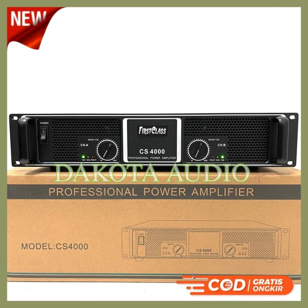 Power Amplifier Firstclass FC CS 4000 Profesional Power Amplifier Cs4000 CS 4000 Original Bagus Mura