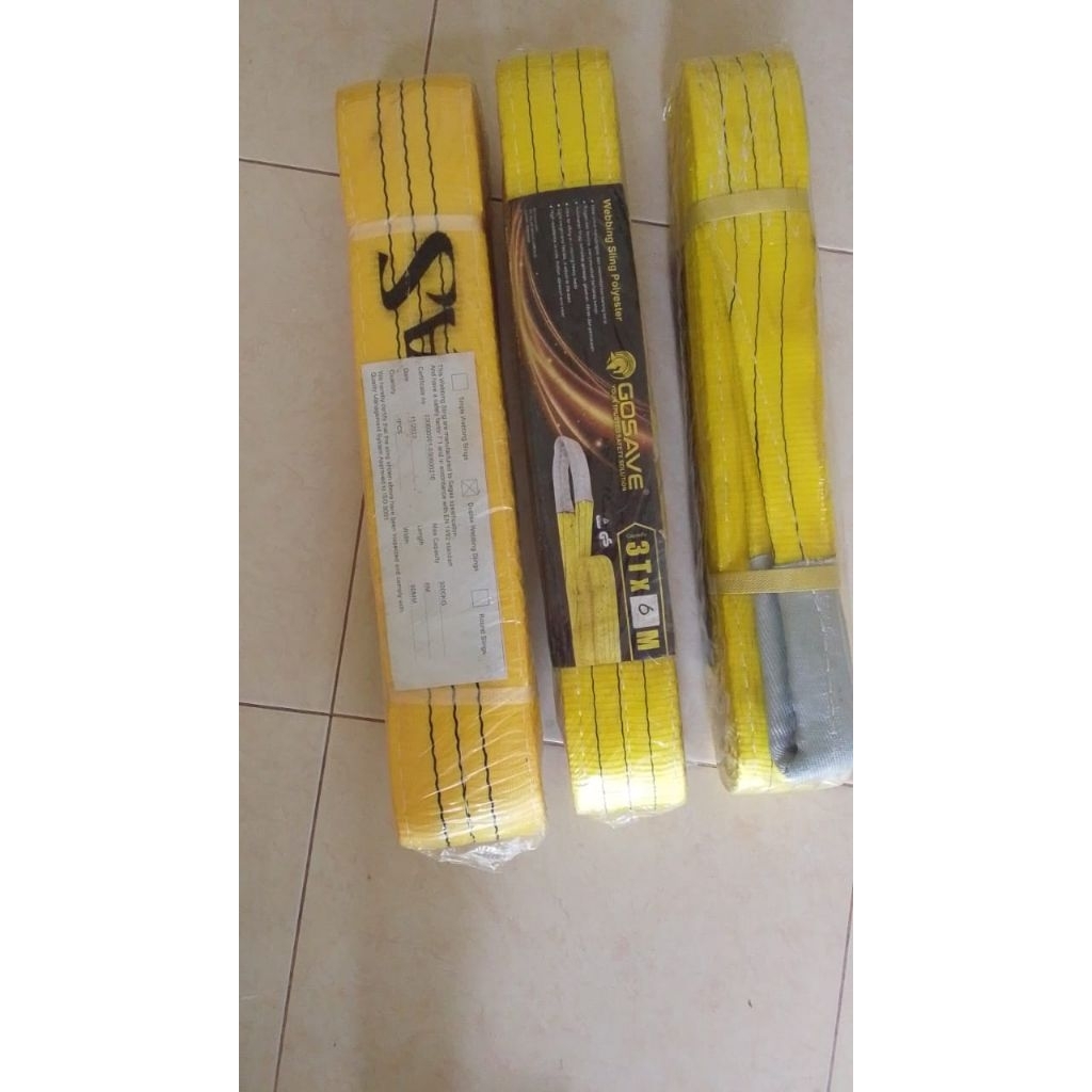 Webing Seling Polyester GOSAVE ukuran 3T x 6M