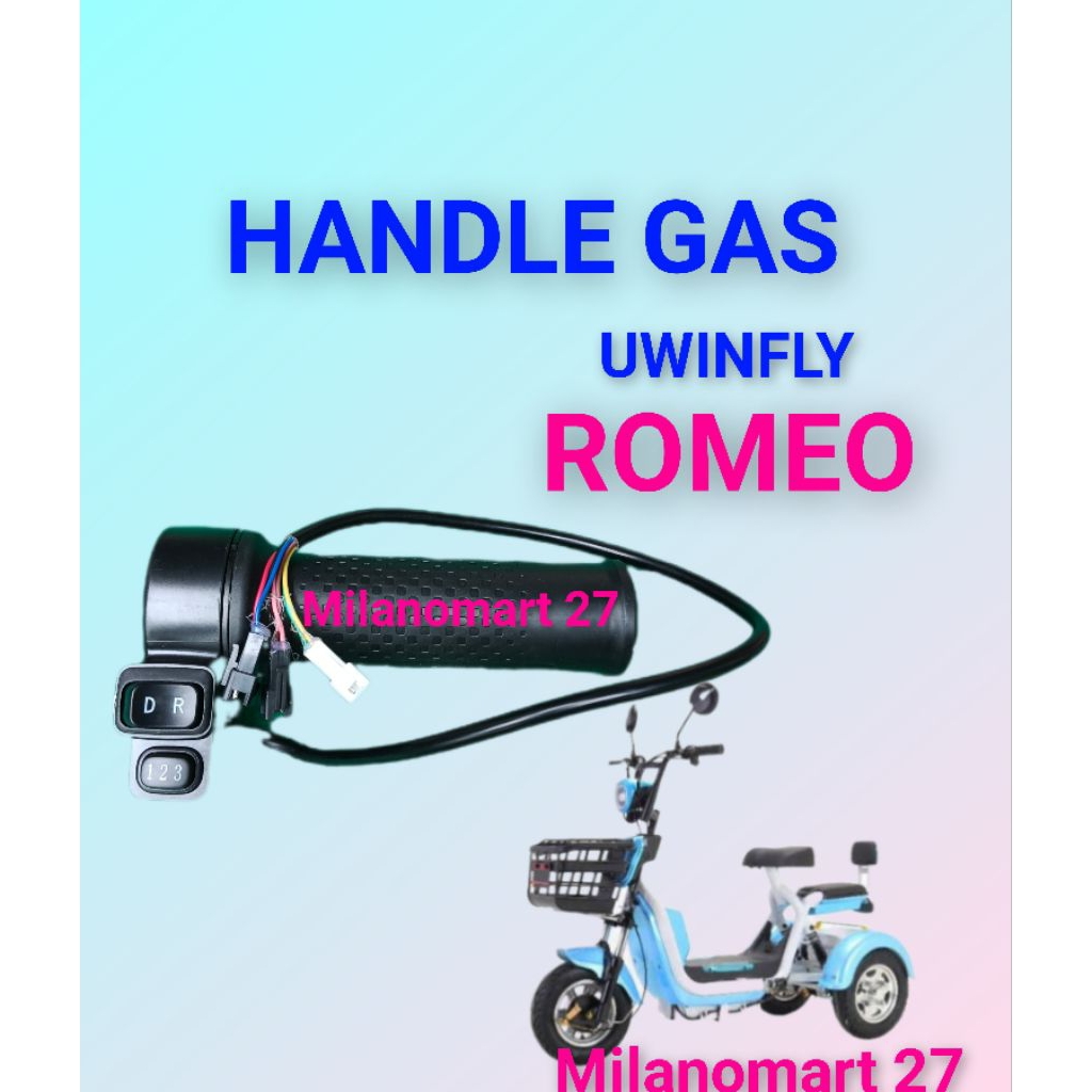 handle gas sepeda listrik uwinfly romeo roda tiga throttle gas sepeda listrik uwinfly roda tiga rome