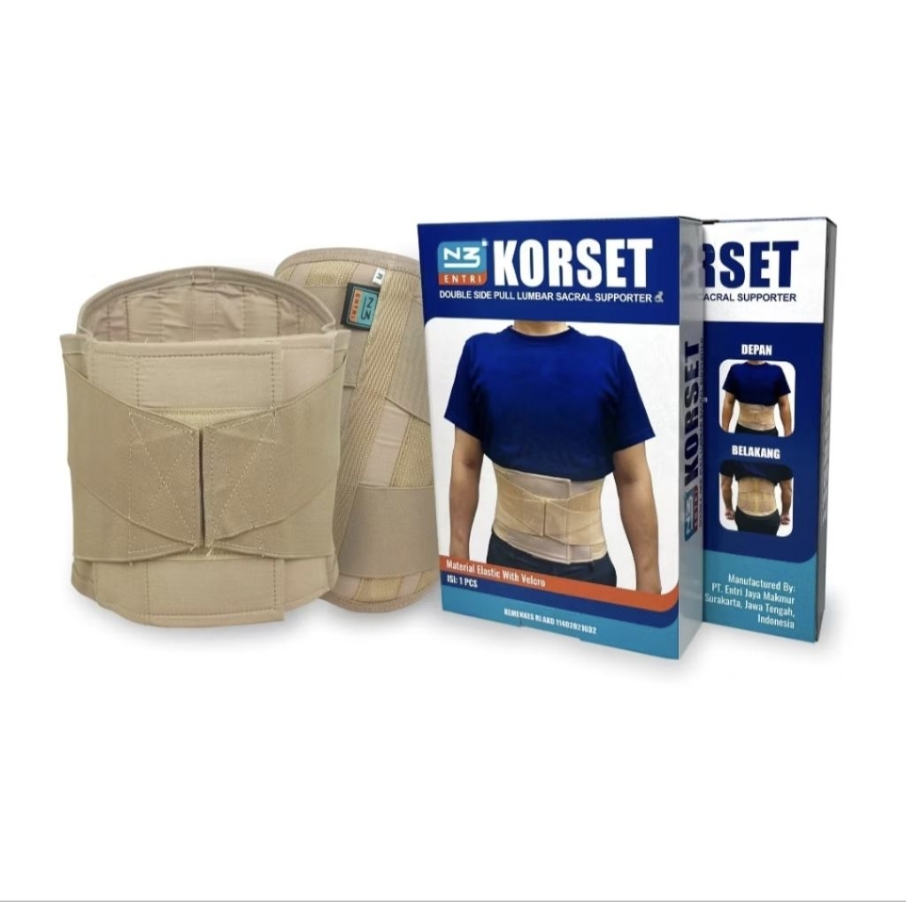 SIZE 3XL JUMBO | KORSET PREMIUM LSO MERK N3 | KESEHATAN | KORSET LSO SARAF KEJEPIT TULANG BELAKANG