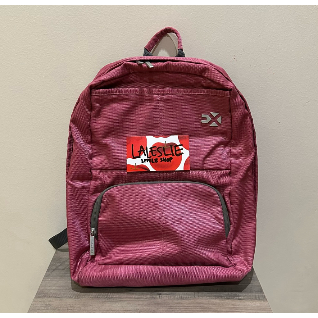 PRELOVED Tas Ransel Exsport Pink Magenta muat laptop 14 inch