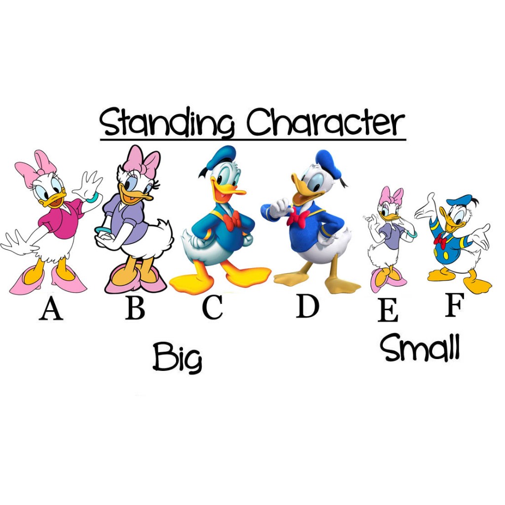 Standing Character Donald Daisy Duck