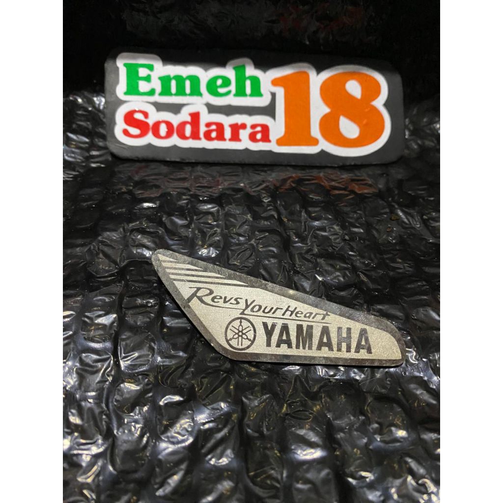 emblem stainless batok Mio sporty