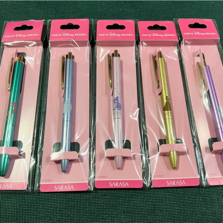 Zebra Sarasa Grand Disney Princess Ariel Rapunzel Tokyo Resort Gel Pen 0.5mm Pulpen Original Jepang