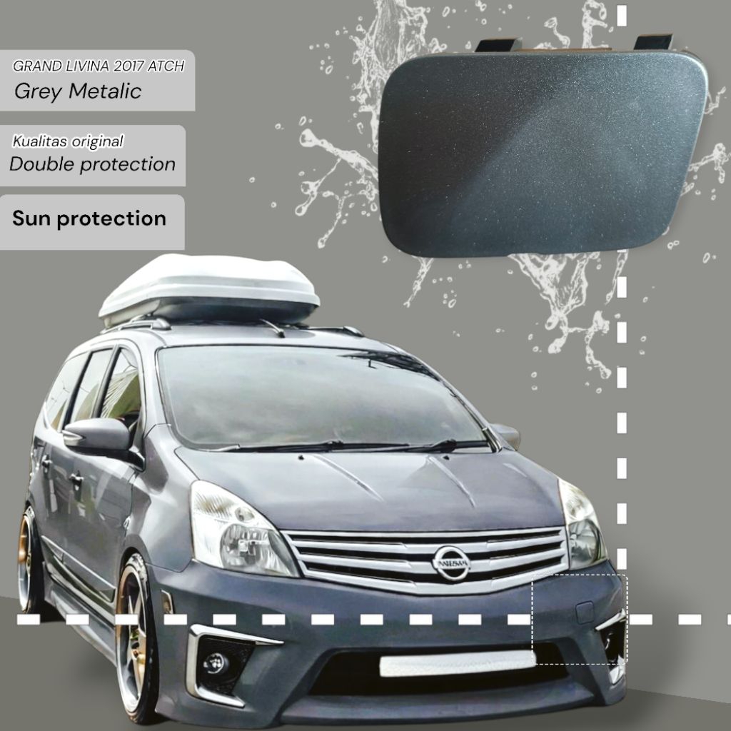 Tutup Towing Derek Bemper Depan Mobil Nissan Grand Livina 1.5 1.8 HWS Autech Cvt 2015 2016 2017