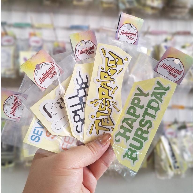 Sticker Seventeen , BSS Logo (5pcs Sticker) Unofficial