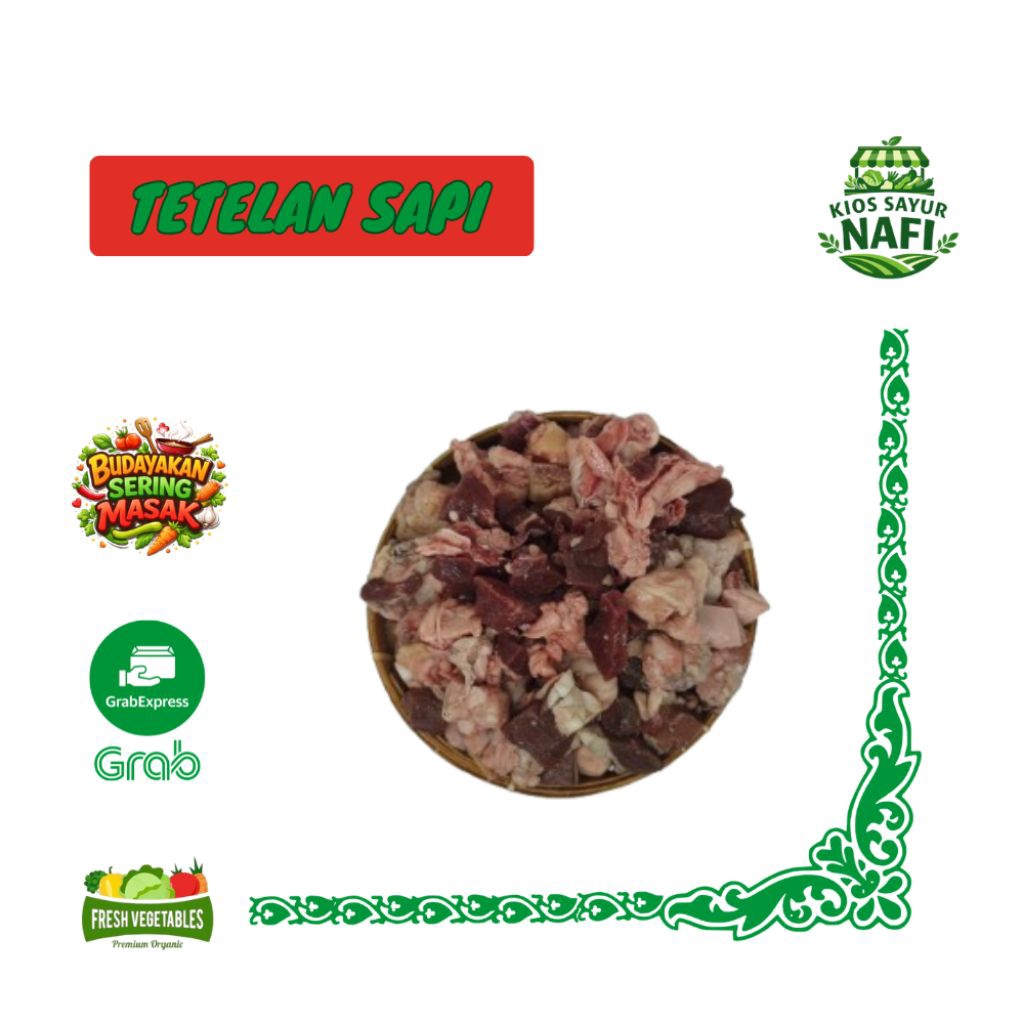 Tetelan Sapi Segar 250g – Daging Tetelan Untuk Sop, Soto, Bakso & Kaldu