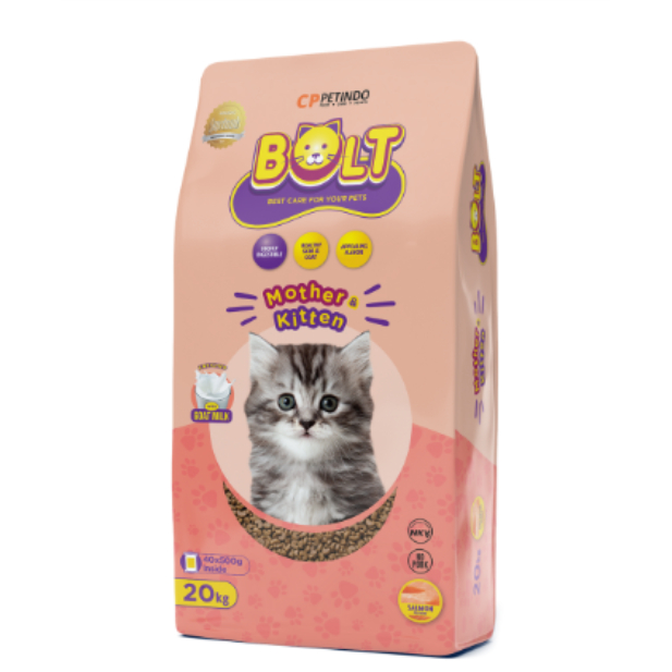 BOLT CAT KITTEN SALMON 20 KG MAKANAN KUCING BOLT