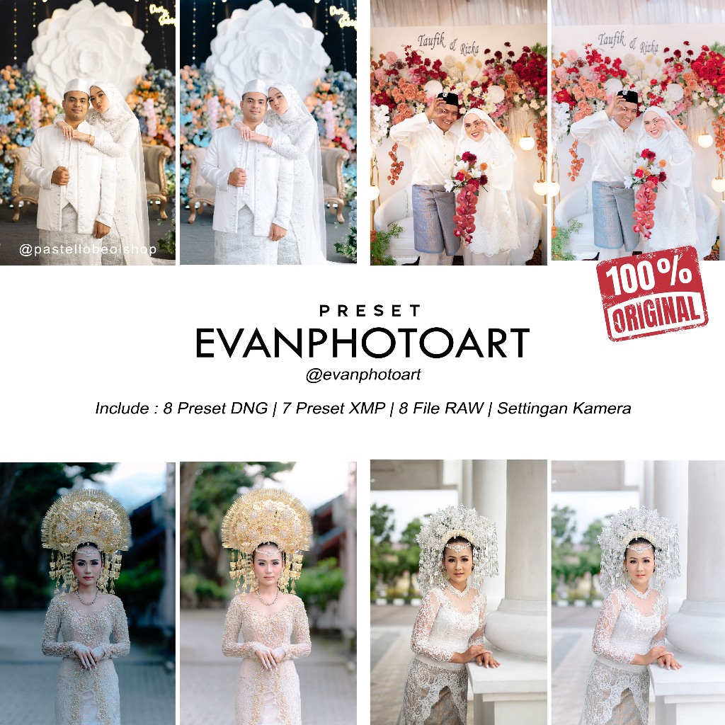 PRESET WEDDING EVANPHOTOART