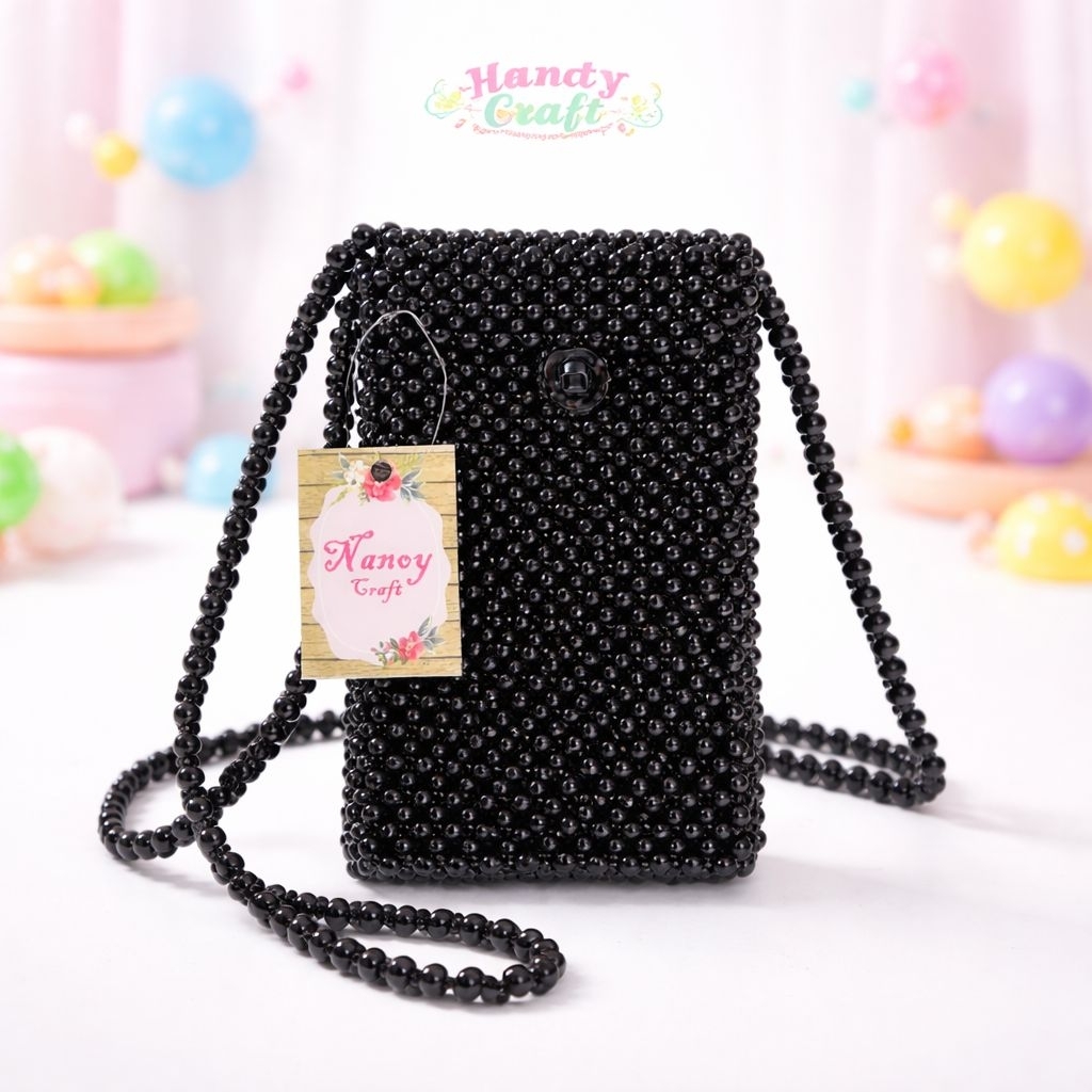 TAS MANIK-MANIK / Tas hp /tas manik MUTIARA /tas manik-manik/tas selempang