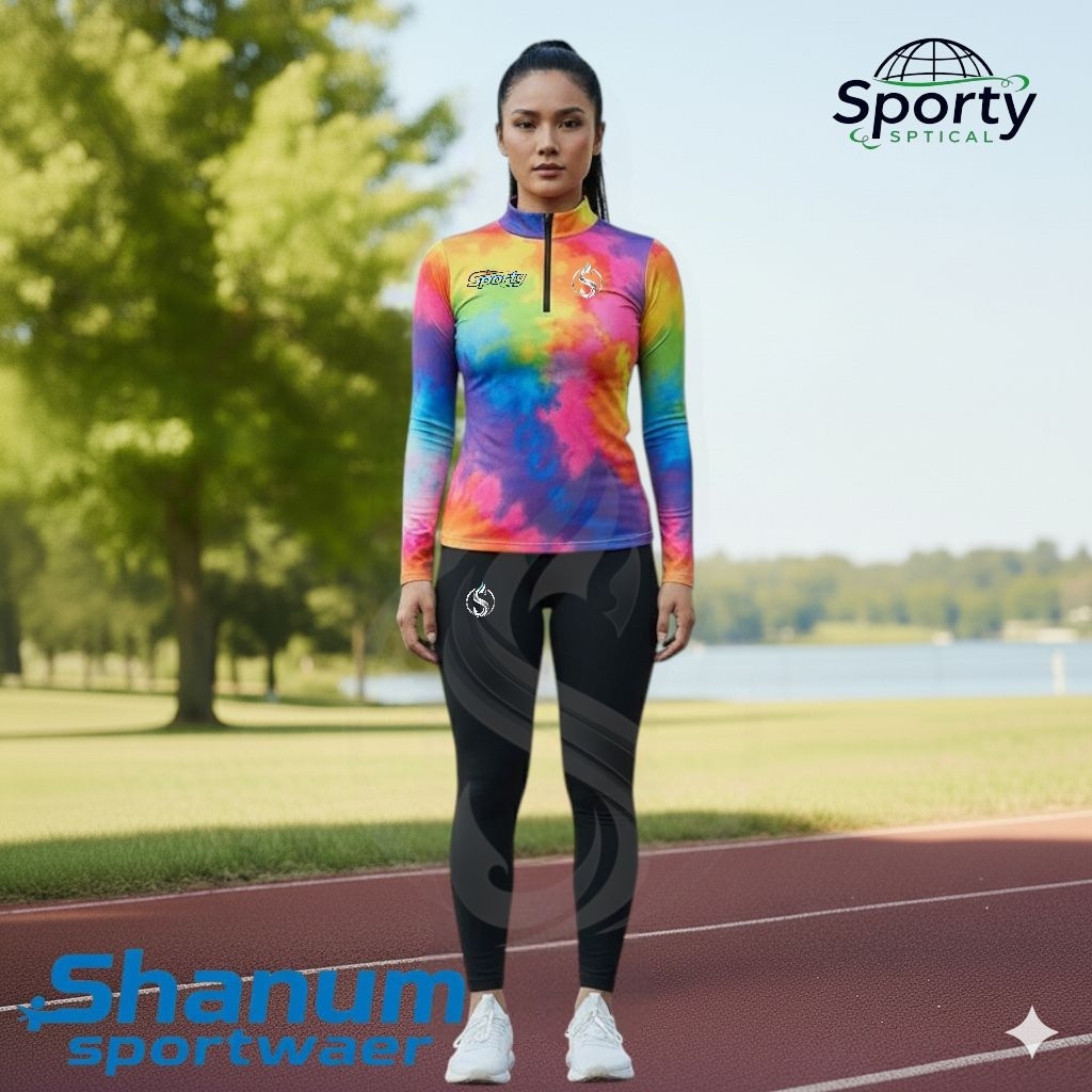 STELAN BAJU OLAHRAGA SENAM WANITA AEROBIC SXB SPORT LONGSLEEVE ZIPPER AND LEGGING