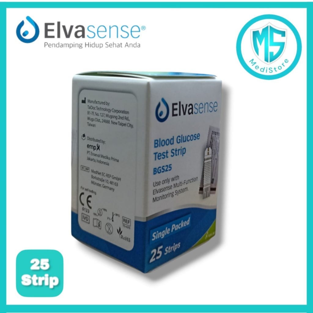 Strip Elvasense Gula  Strip Elvasense GCU Gula Darah  Strip Gula Elvasense