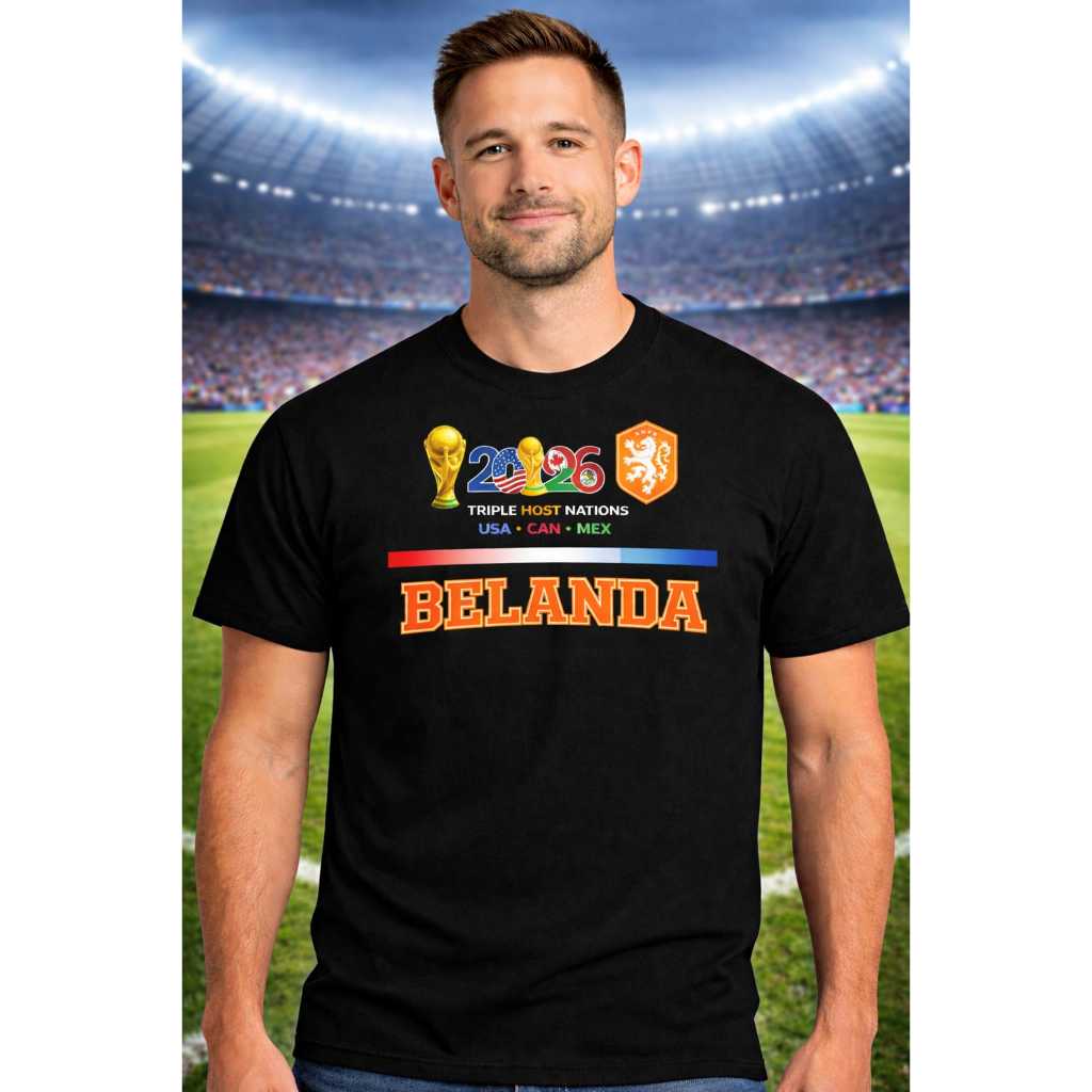 kaos katun/kaos bola/KAOS BOLA PIALA DUNIA/TEAM BELANDA