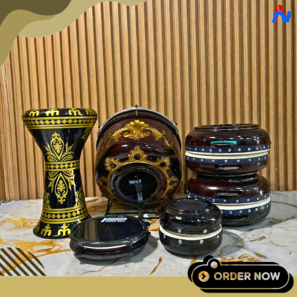 Alat Hadroh full set Rebana Gendang Terbangan Banjari Jepara Bas Terbang