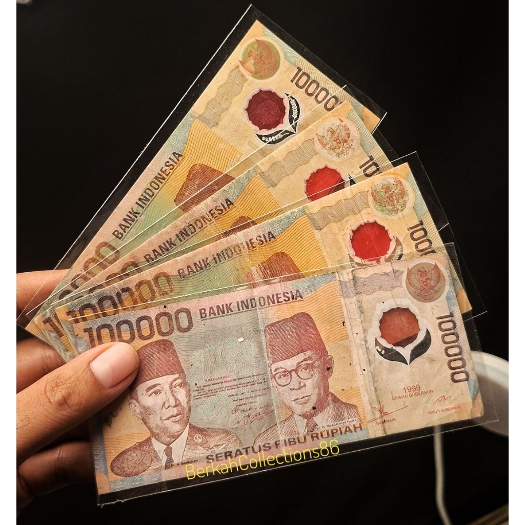 koleksi 100 ribu rupiah polymer tahun 1999