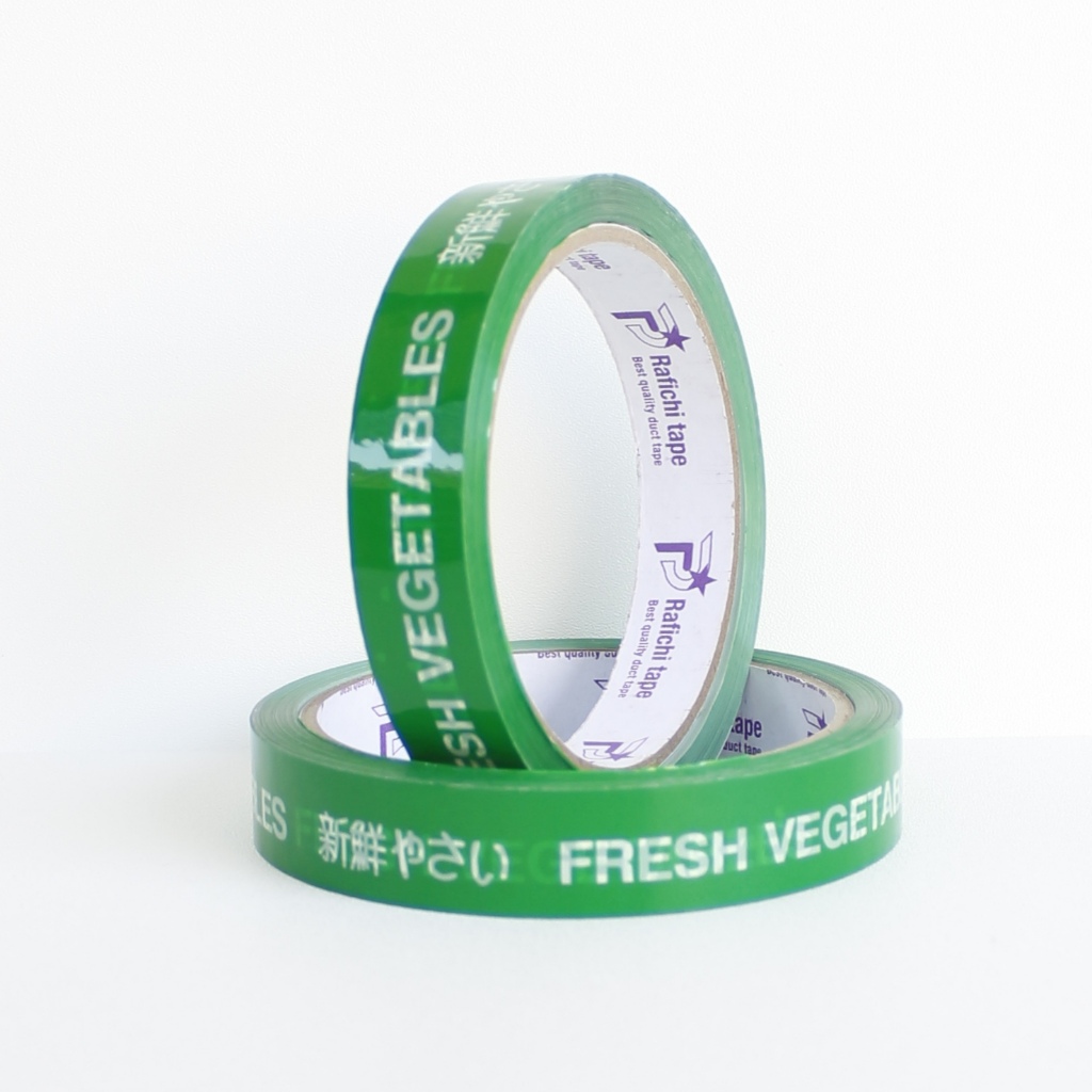 [Hepi Plastik] Isolasi Fresh Vegetables Hijau 18MM x 50M / Lakban Isolasi Sayur Fresh Hijau