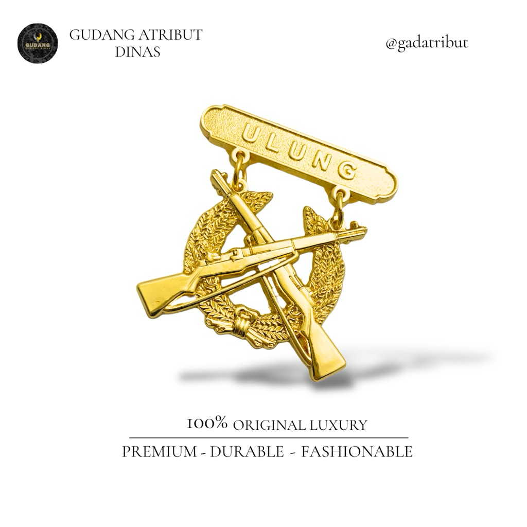 100% LUXURY Brevet Senapan Ulung TNI AL/Brevet Senapan Ulung TNI AL/Brevet Luxury/Atribut Dinas/Atri