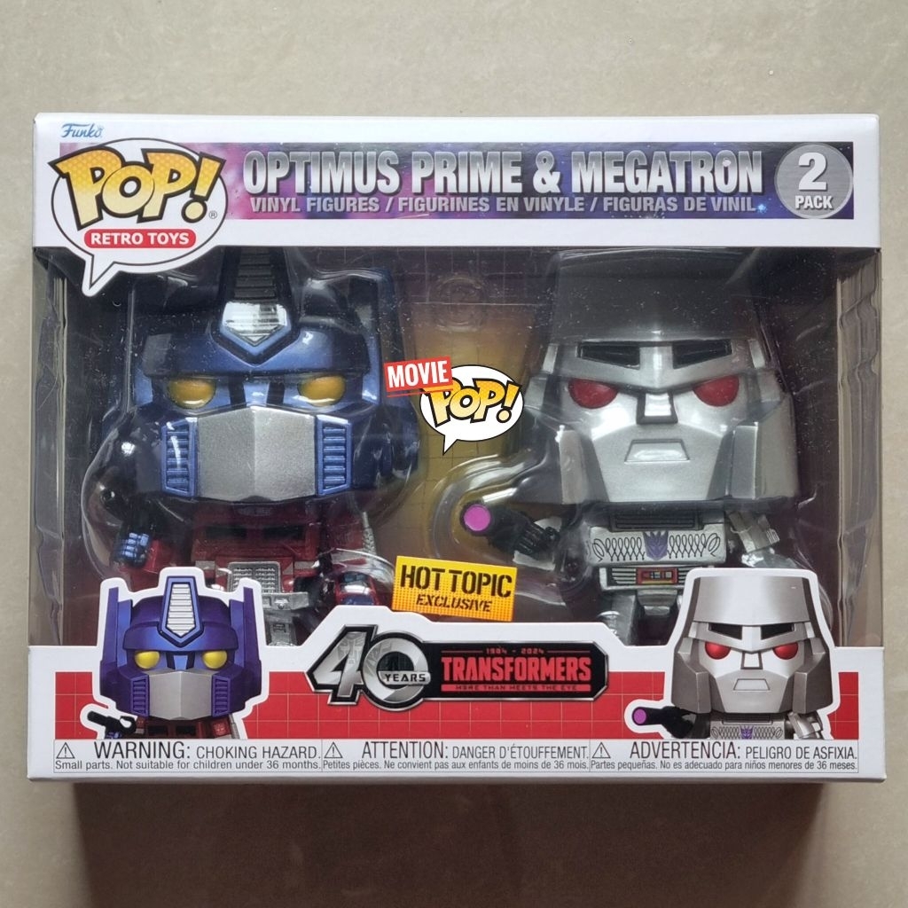Funko POP Transformers 2 Pack Optimus Prime & Megatron