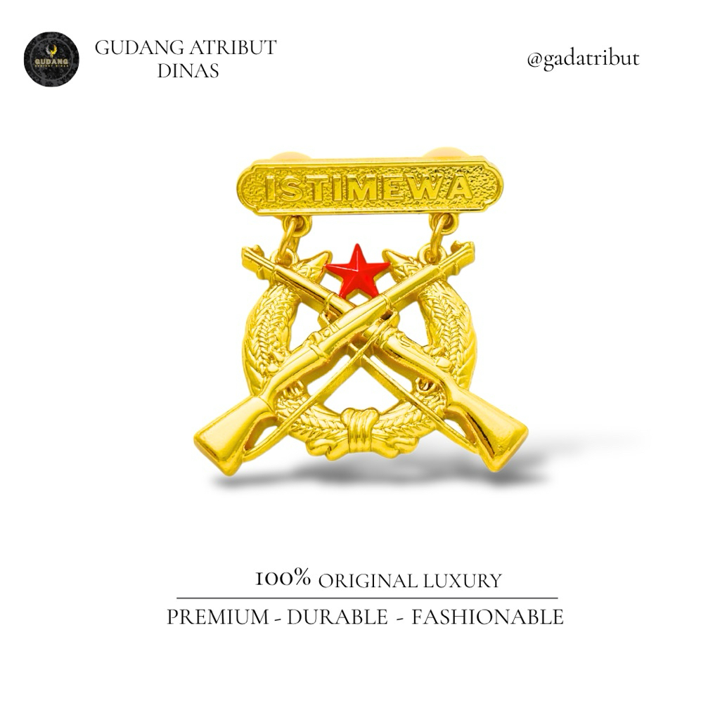 100% LUXURY Brevet Senapan Istimewa TNI AL / Brevet Senapan Istimewa TNI AL / Brevet Luxury / Atribu