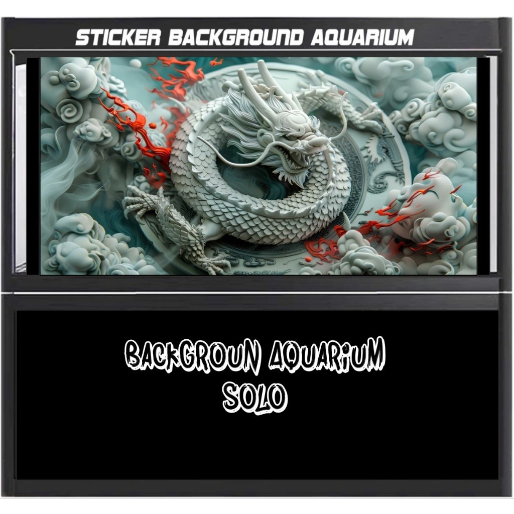 STICKER BACKGROUND AQUARIUM NAGA