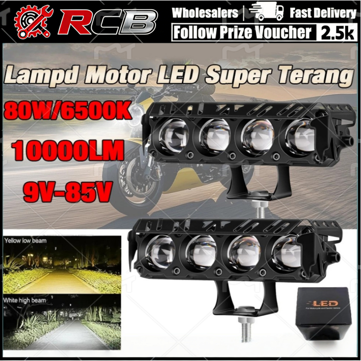 RCBss 1 Lampu + Saklar LAMPU Tembak Mini Driving /Lampu Tembak Laser3 Mata /4 Mata P1 Lampu + Saklar