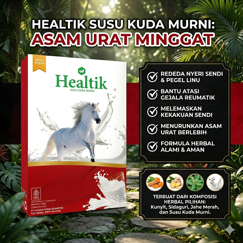 Healtik susu kuda liar  Alami OBAT Nyeri Sendi dan Rematik