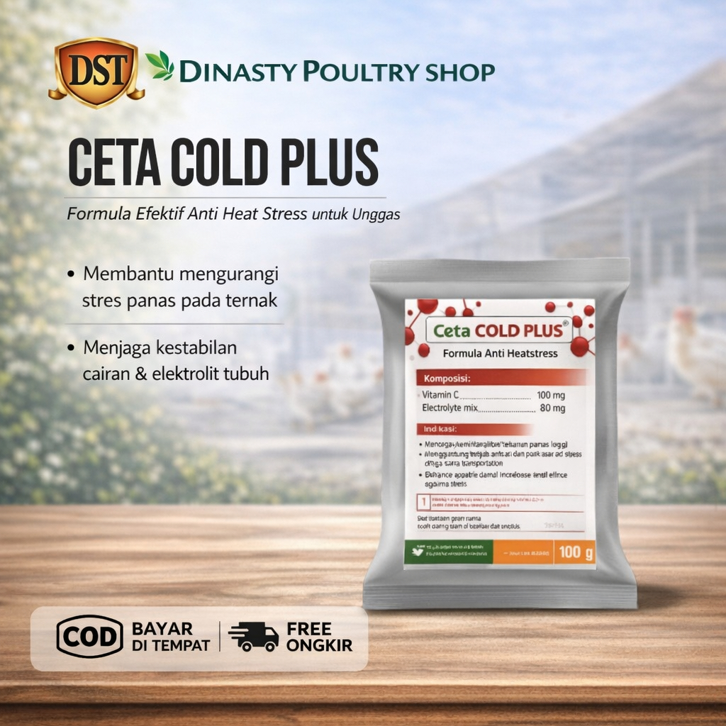 Ceta Cold Plus | Anti Heat Stress Unggas | Obat Stres Panas Ayam Bebek Puyuh