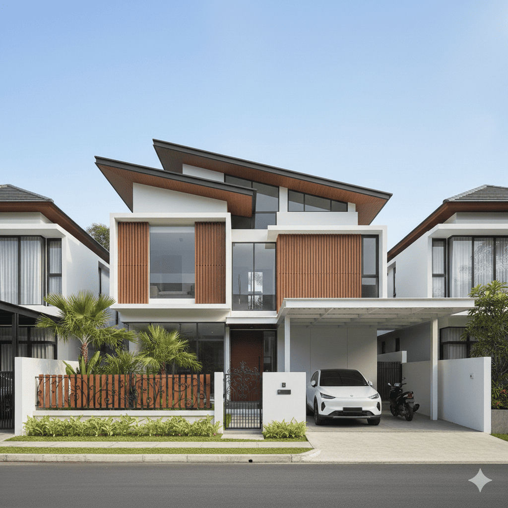 BANGUN RUMAH MODERN MINIMALIS 2 LANTAI