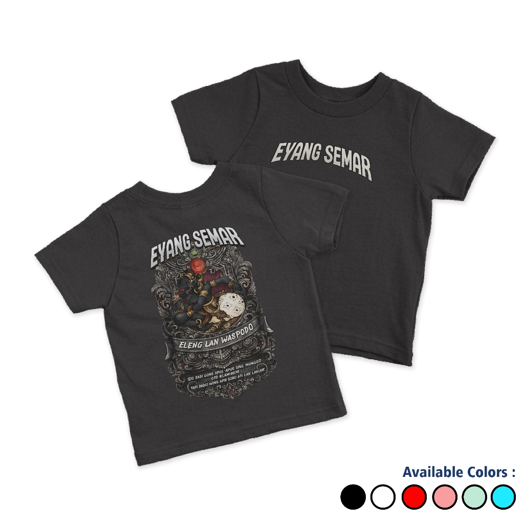 Kaos Anak Fashion Eyang Semar Baju Atasan Anak Laki Laki Perempuan Distro Umur  3 4 5 6 7 8 9 10 11 